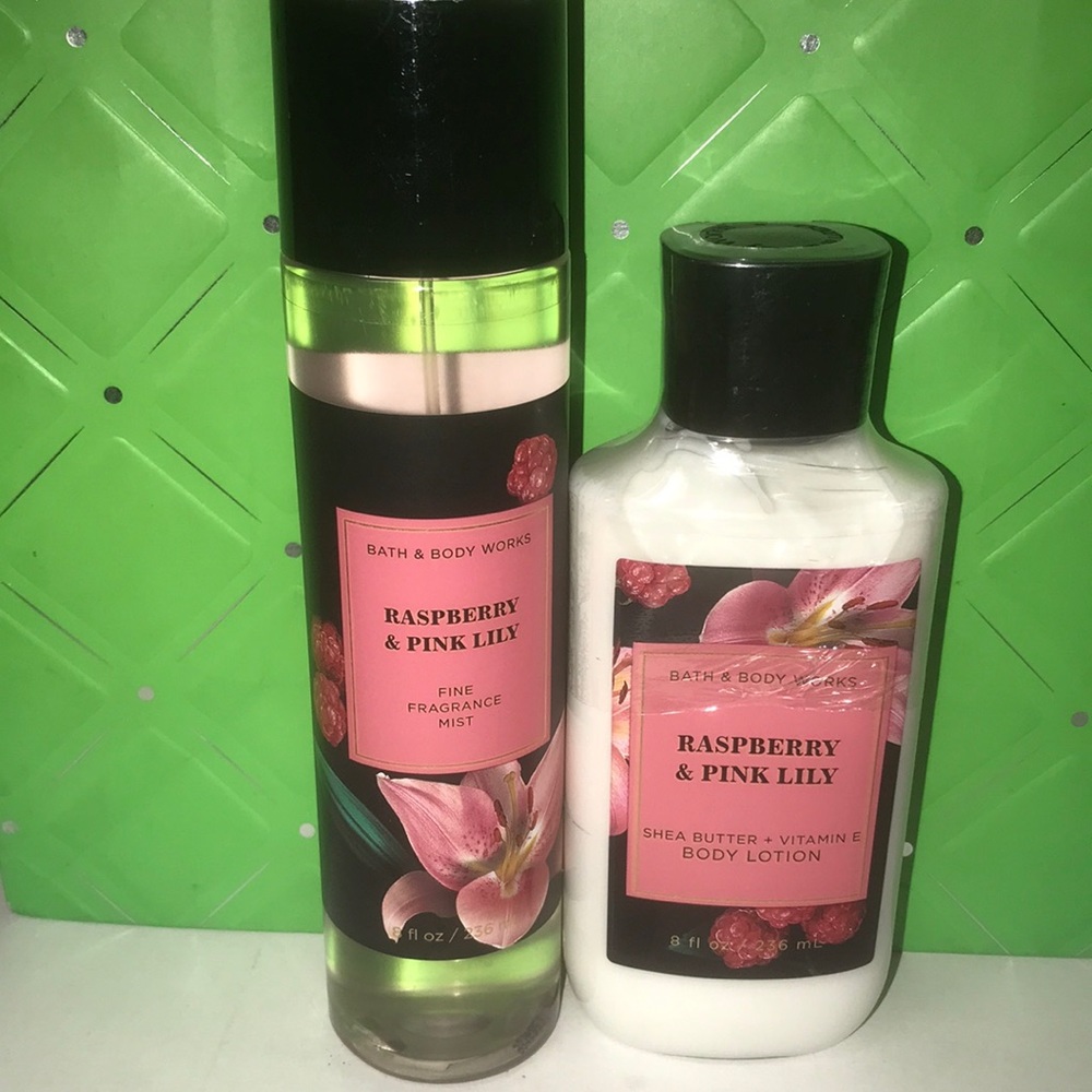 Bath and body works Raspberry and Pink Lily